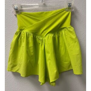 OFFLINE by Aerie Skort Shorts Activewear XS Extra Small Neon Green Athletic